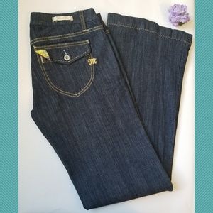 Miss Me Dark Wash Low Rise Flared Jeans